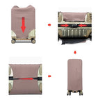 Travel Luggage Cover Suitcase Cover Protector Skins 18 (Khaki / M (for 22--24 inch luggage))