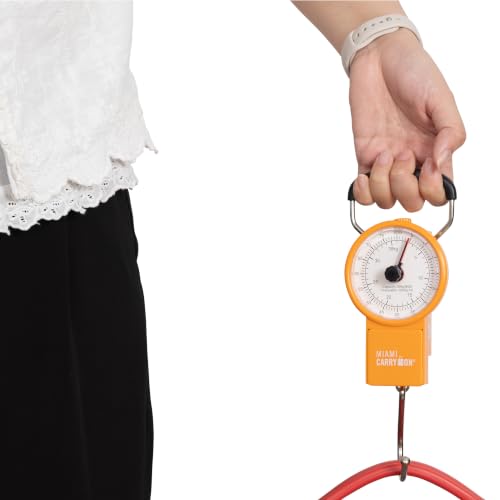 Mechanical Luggage Scale with Tape Measure (Orange)