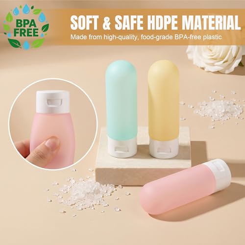 20 Pack Travel Bottles Set for Toiletries (multi-color B)