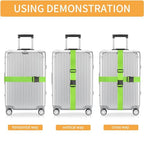 Luggage Straps for Suitcases (Black / 8Pcs)