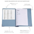 The Folio® Important Document Organizer by Savor (Blue / Document Organizer (English Version))