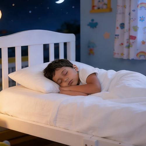 Toddler Pillows with Pillowcases Set (Pure White (Microfiber) / 13x18 Inch (Pack of 2))