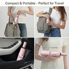 Small Compact Travel Umbrella with UV Protection for Sun & Rain (A-2 Pack-Pink & Purple)