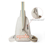 Sling Bag Crossbody Bags for Women Small Cross Body Bag Fanny Packs Chest Sling Purse for Daily Travel Leisure Sport (4-3 Beige)