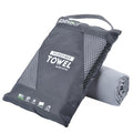 Microfiber Towel Quick Dry Camping & Travel & Gym Towel. Compact (Gray / 24.00" x 12.00")