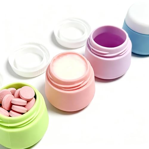 20 Piece Silicone Travel Bottles Set (Pink-20PCS)