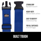 Heavy Duty Luggage Straps for Suitcase (Blue)