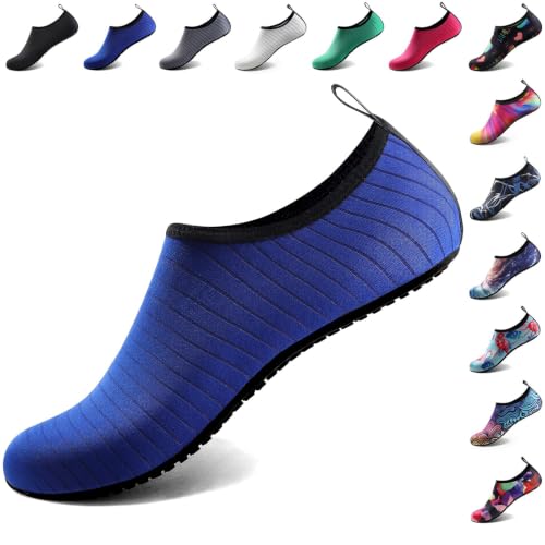 Water Shoes for Women Men Quick (13-14 Women/12-13 Men / Blue-w001)