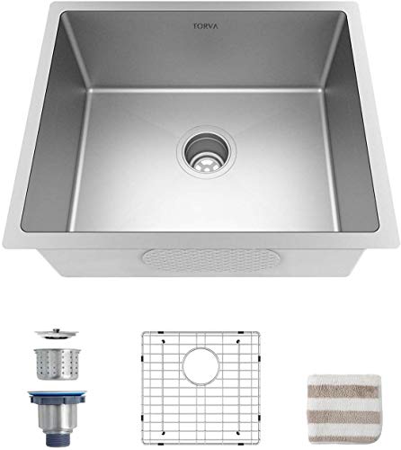 22 x 18 Undermount Kitchen Sink (22 x 18 x 9 Inch / Stainless Steel)