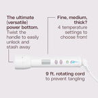 1.25" Curling Iron Extended Barrel Attachment + Power Bottom Bundle (1.25" Iron)