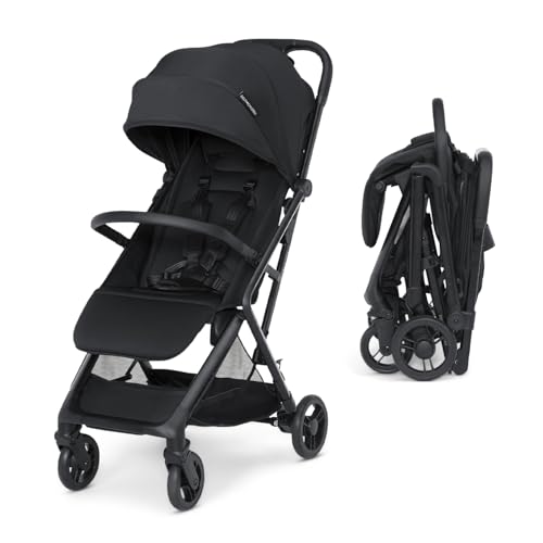 Icon Ultra Compact Lightweight Everyday & Travel Stroller (Black)