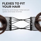 2Pcs Stretchy Comfy Hair Comb Clips