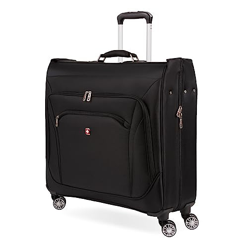 7895 Premium Garment Bag with Spinner Wheels (24 inch Spinner / Black)