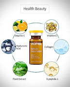 Vitamin C Serum for Face Hyaluronic Acid Serum Anti Aging Moisturizer 0.35 oz 4 Vials Facial Serums (new vc kit)