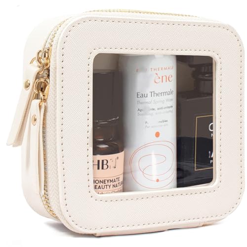 Travel Clear Makeup Bag Set (Mini Beige)