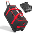 120L Rolling Duffle Bag with Wheels (Red)