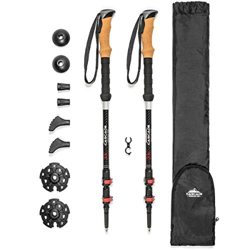 Trekking Poles (Black Cork / 3K Carbon Fiber Cork Grip)