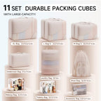 Packing Cubes for Travel (01 Cream)