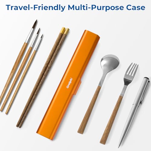 Aluminum Toothbrush Travel Case (Orange / 1 Pack (Standard))