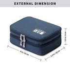 Travel Cable Organizer Bag (Dark Blue / S)