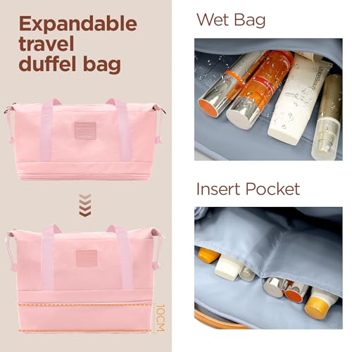 Expandable Luggage (Pink / DB/TB/28in)