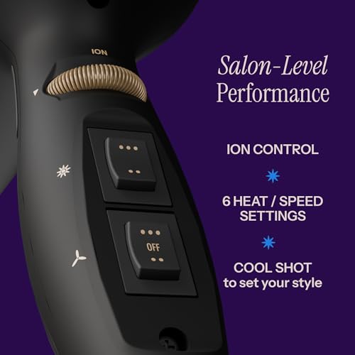 Pro Artist Black Gold 2100 Turbo Ceramic Blow Dryer (1875W DC Motor)