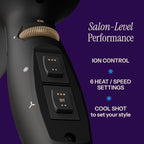 Pro Artist Black Gold 2100 Turbo Ceramic Blow Dryer (1875W DC Motor)
