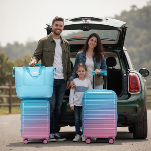 Luggage Sets 5 Piece (Cotton Candy / 5 Piece Set (20/24/28/DB/TB))