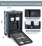 PC Hardside Carry On Luggage (A7-dark blue (zipperless closure) / 20.8")