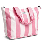 Beach Bags Waterproof Sandproof (Pink + Beige)
