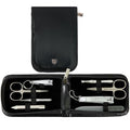 manicure pedicure set kit (BLACK - SYNTHETIC LEATHER)