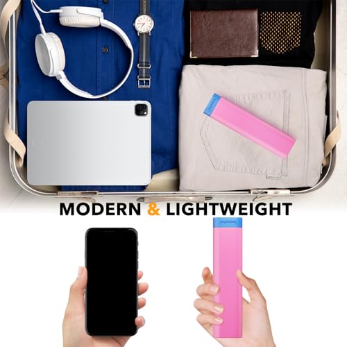 2 Pack Pill Organizer Box 7 Day (Small, 2 Pack / Black and Pink)