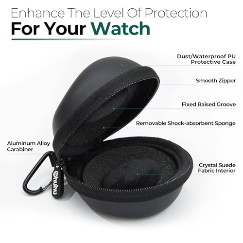 Watch Travel Case for Men Single Watch Organizer Fits 56mm