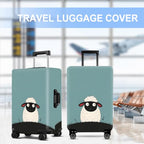 Luggage Cover Washable Suitcase Protector Anti (Little Sheep / S(fits 20-22inch suitcase))