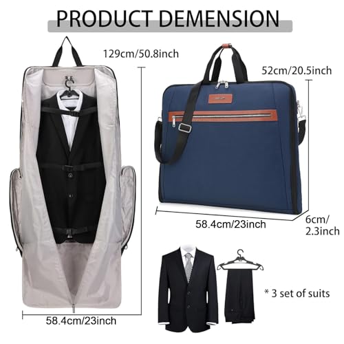 Garment Bags for Travel (Blue)