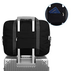 For Spirit Airlines Personal Item Bag 18x14x8 Foldable Travel Duffel Bag Packable Duffle for Traveling Carry on Luggage for Women and Men 30L (Black / 30L)