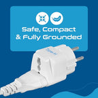 Israel Power Adapter Travel Universal Plug (Cream White)