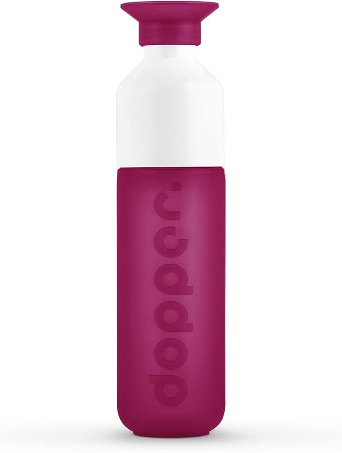 Preserve Dopper Water Bottle, 15.25 Ounce, Funky Fuchsia by Preserve