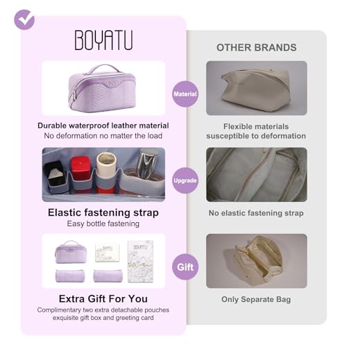 Travel Makeup Bags for Women (05-A-Purple)