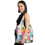 Standard 19L Tote Foldable Packable Reusable Grocery Shopping Bag (Vivid Garden)