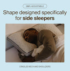 Eden Cut Out Bed Pillow for Side Sleepers (Queen / Cut-out)
