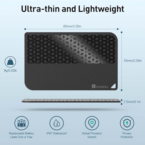 2026 Apple MFi Certified Wallet Tracker Smart Card for Find My iPhone Ultra Thin Air Tracker Tag for Travel