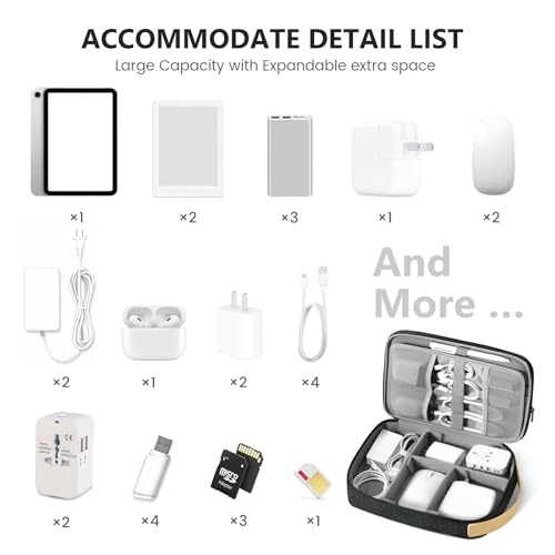 Travelkin Cord Organizer Travel (Black / XLarge)