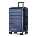 24 Inch Luggage (Navy / Checked-Medium 24-Inch)
