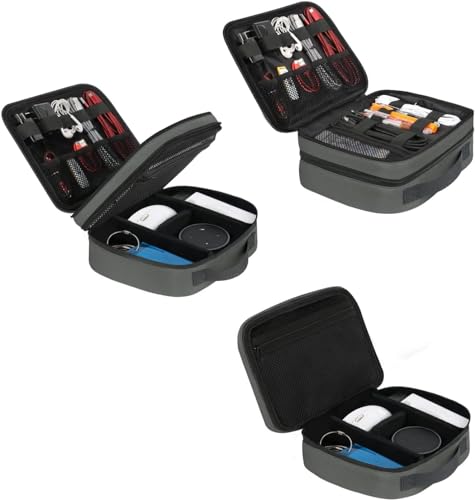 Travel Electronics Organizer Case (Grey / Large)