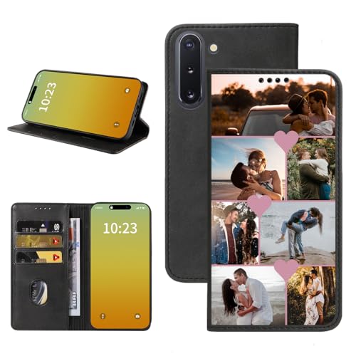 Custom Wallet Phone Case for Samsung Galaxy Note 10 (Galaxy Note 10 / Black-E)