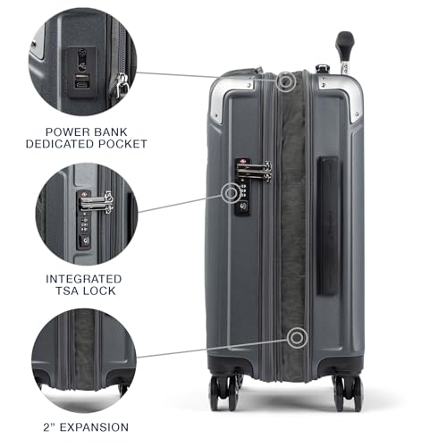 Platinum Elite Hardside Carry (Carry-on with Laptop Pocket 21-Inch / Vintage Grey)