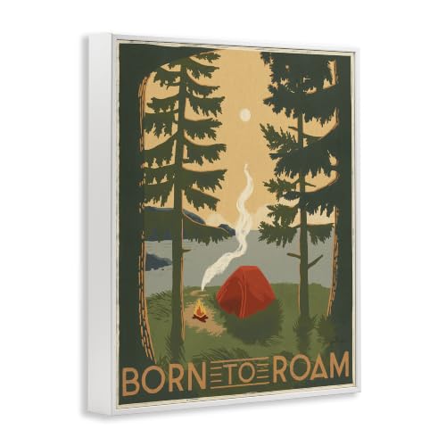 Born to Roam Phrase Rustic Forest Camping Tent'