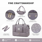 Travel Duffle Bag (Purple Grey-b / Large-2 Pcs)