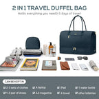 Travel Weekender Bags for Women (4-Peacock Blue / 40L-Large)